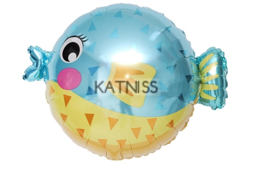 Фолиев балон под формата на кръгла риба / Puffer Fish Foil Balloon