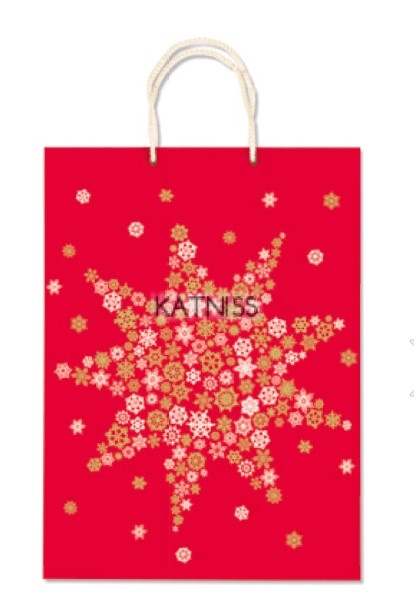 Коледна хартиена торбичка - 30/41/12 см / Christmas present bag - 30/41/12 cm