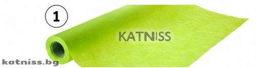 Light green fabric paper on a roll